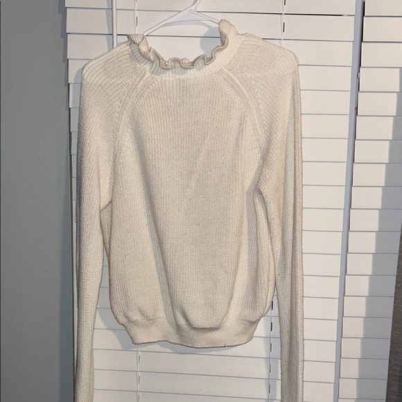 Divided Cream Ruffle Neck Sweater - Picture 2 of 2